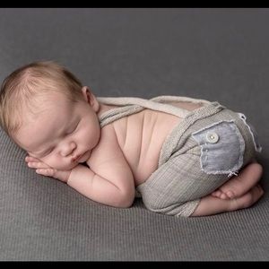 NWOT Newborn Pants with Suspenders Photo Outfit